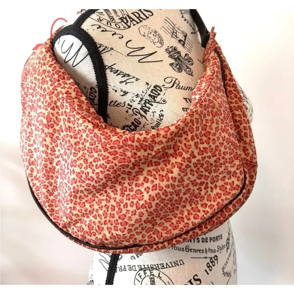 Bottega Veneta Mini Leopard Red Beige Hobo Shoulder Bag - Picture 6 of 11